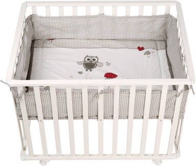 Dechardon Roba Babybox Adam & Owl Junior 75 X 100 Cm Hout Wit