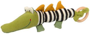 sigikid &#xAE, Gebreide grijpgrage krokodil groen zwart