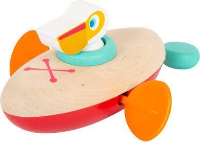 Small Foot Badspeelgoed Pelikaan Junior 14 X 12 Cm Hout Rood