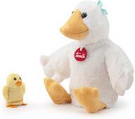 Trudi Handpop Ochetta 24 Cm Pluche Geel/wit 2 delig