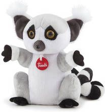 Trudi Handpop Wasbeer 24 Cm Pluche Grijs/wit