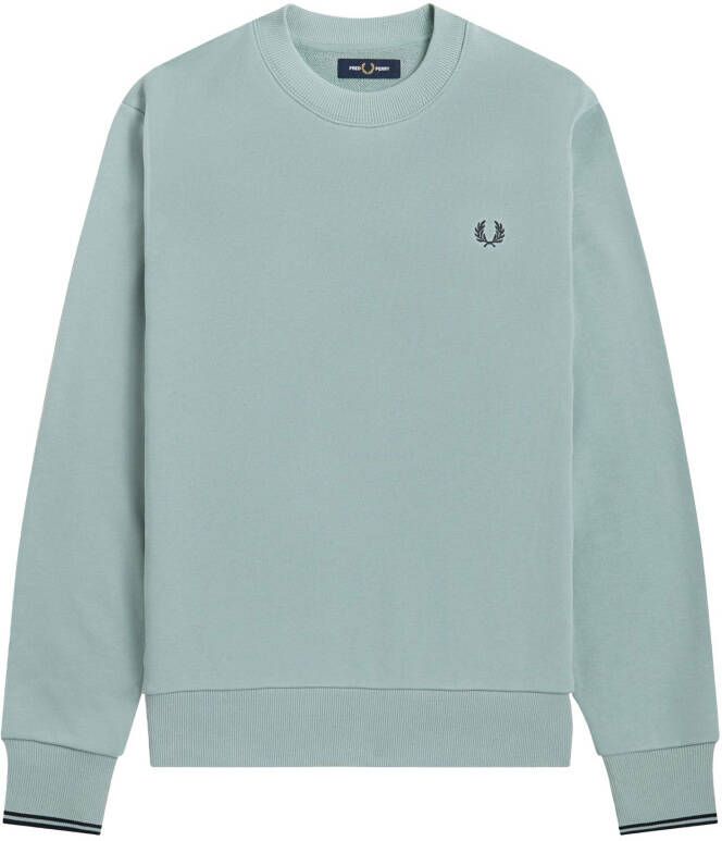 Fred Perry Lichtblauwe Sweater Crew Neck Sweatshirt