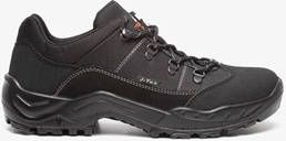 Scapino Mountain Peak leren wandelschoenen zwart