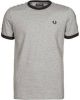 Fred Perry T shirt Camiseta Taped Ringer , Grijs, Heren online kopen
