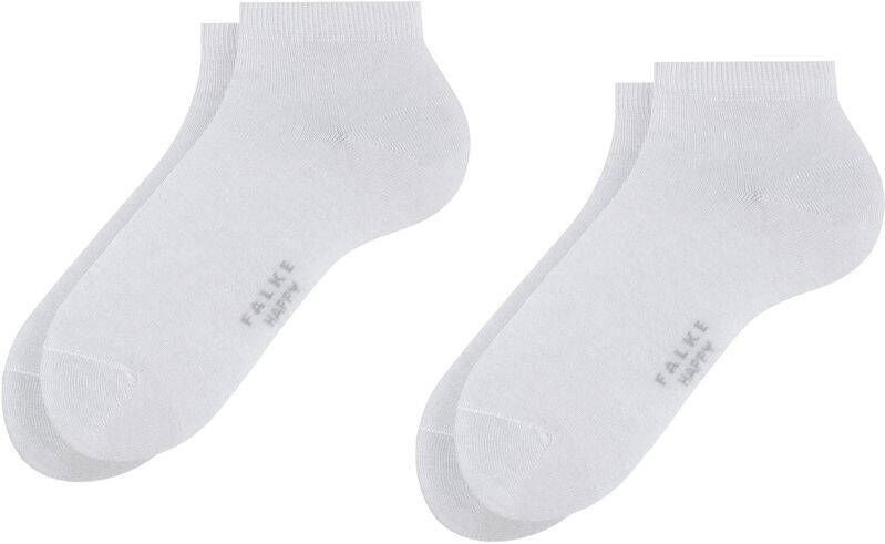Falke Sokken Happy 2 Pack Sneakersokken Wit