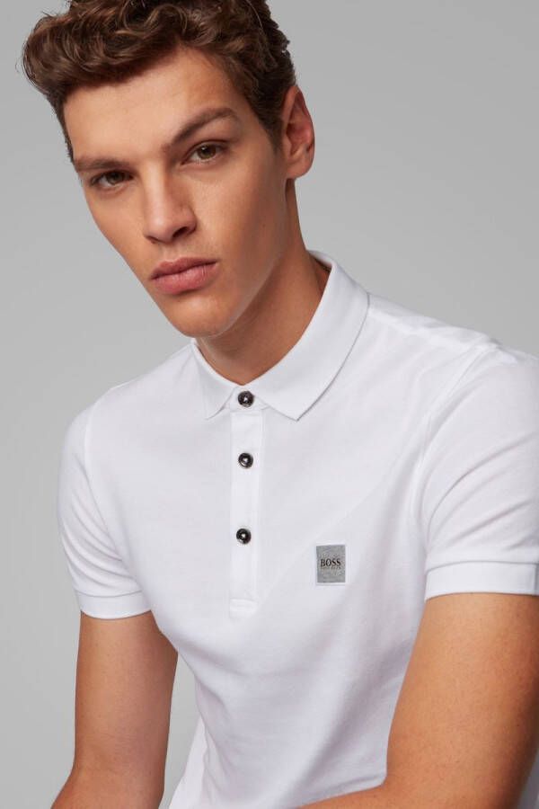 Poloshirt Hugo Boss Passenger wit slim fit XXX-Large