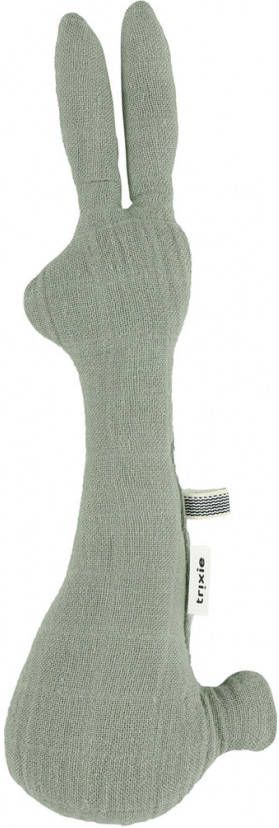 TRIXIE Baby Accessoires Rattle, Rabbit Bliss Olive Groen