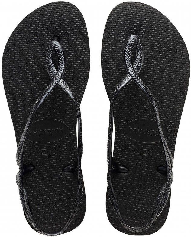 Havaianas Sandalen Luna met fijne riempjes in vlecht look