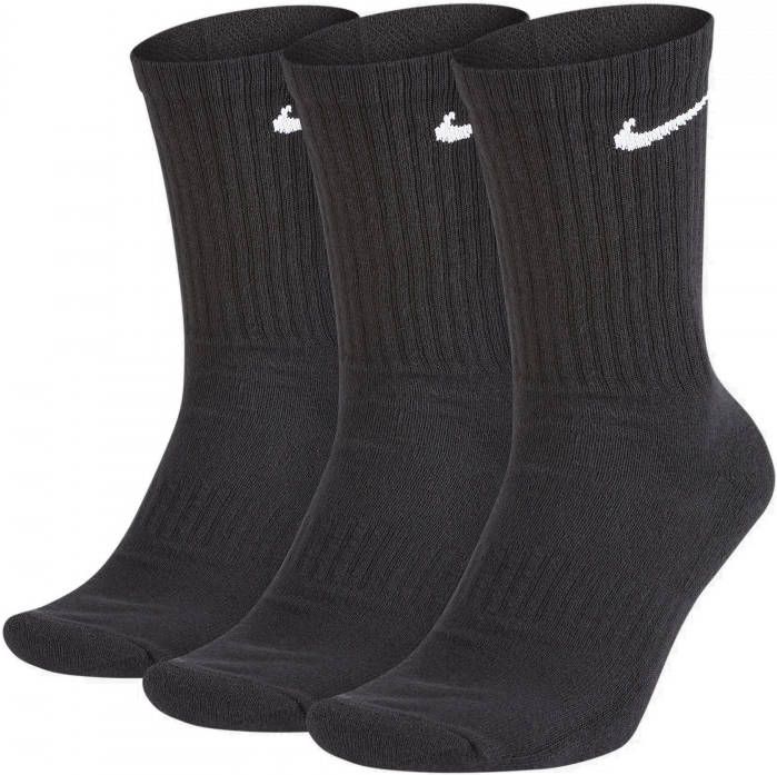 Nike Everyday Cushioned Crew trainingssokken(3 paar) Black/White Dames