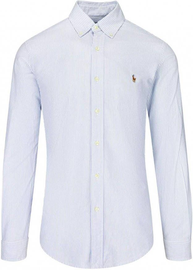 Polo Ralph Lauren Herren Hemd "Slim Fit" Langarm , Blauw, Heren