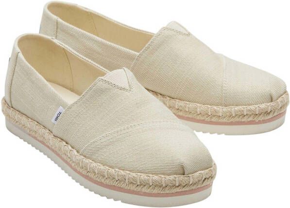 TOMS Espadrilles Espadrille Alpargata Platform Rope Beige