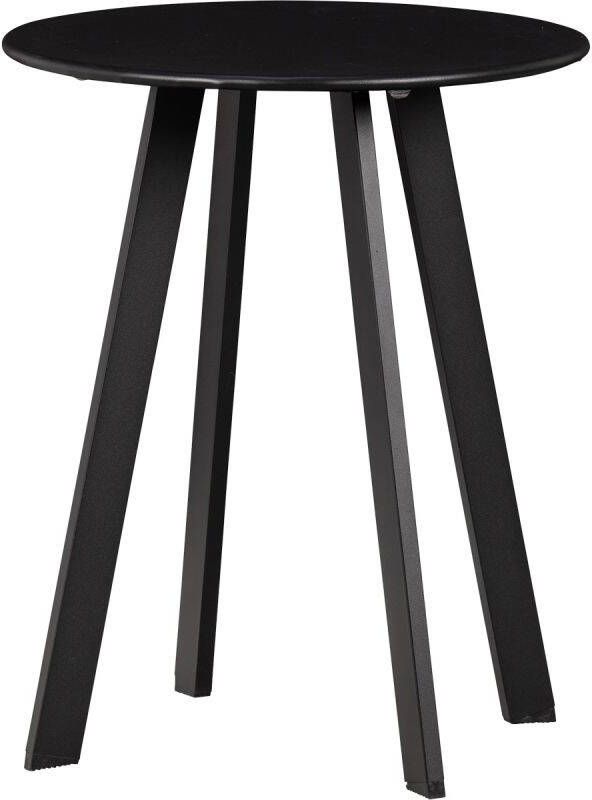 WOOOD Outdoor Bijzettafel 'Fer' Ø40cm, kleur Zwart