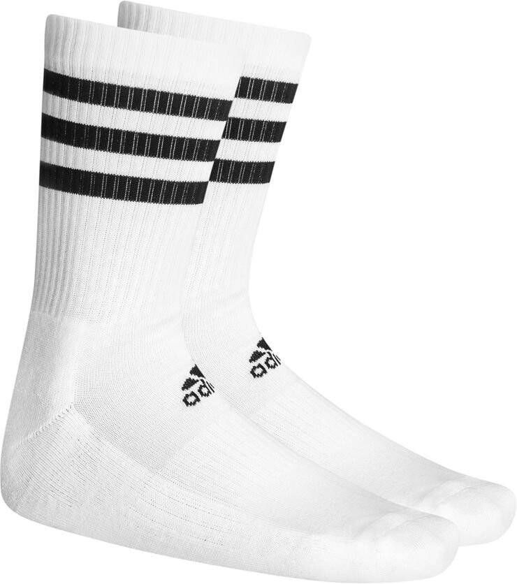 adidas Kousen Cushioned Crew 3 Pak Wit/Zwart Kinderen
