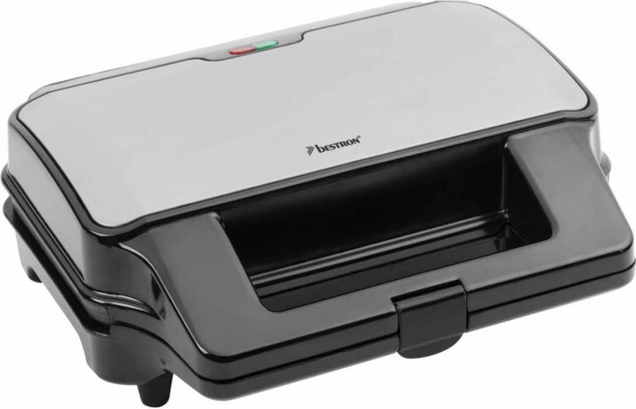 Bestron Contactgrill 3 in 1 900 W zwart roestvrij staal ASG90XXL
