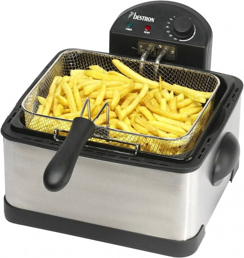 Bestron DF402B frituurpan 2000 W 3 mandjes
