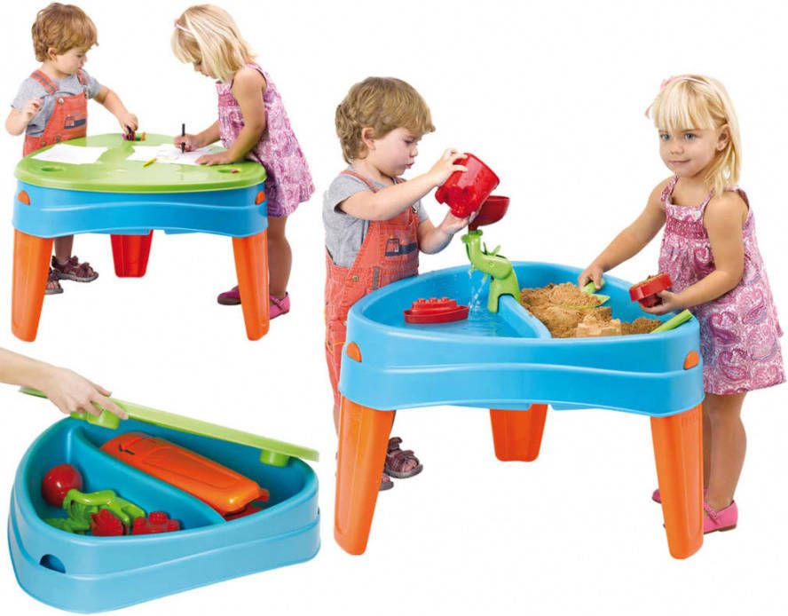 Feber  Speeltafel 2 met afdekking en accessoires