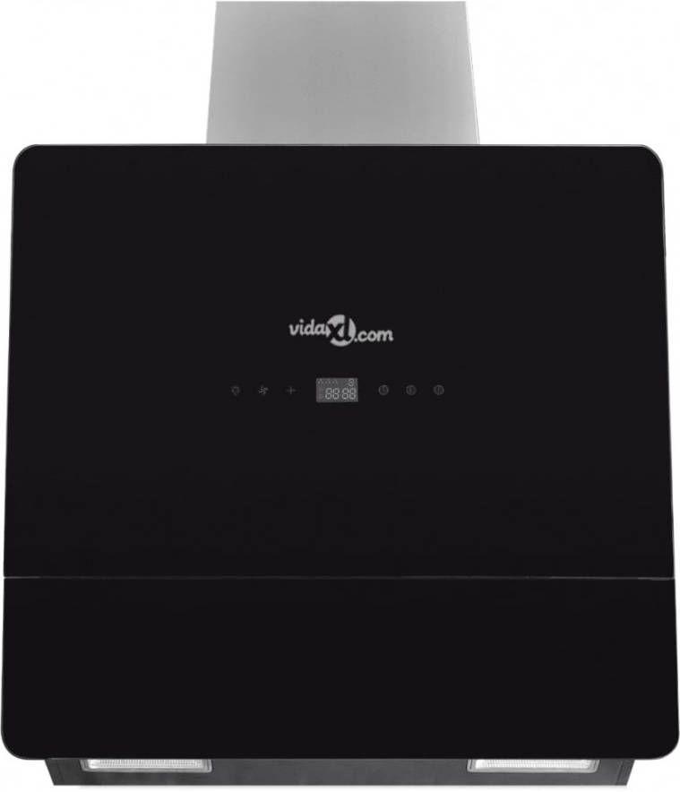 vidaXL Afzuigkap van getemperd glas met display 600 mm 