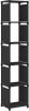 VIDAXL Kast met 5 vakken 103x30x72, 5 cm stof zwart online kopen