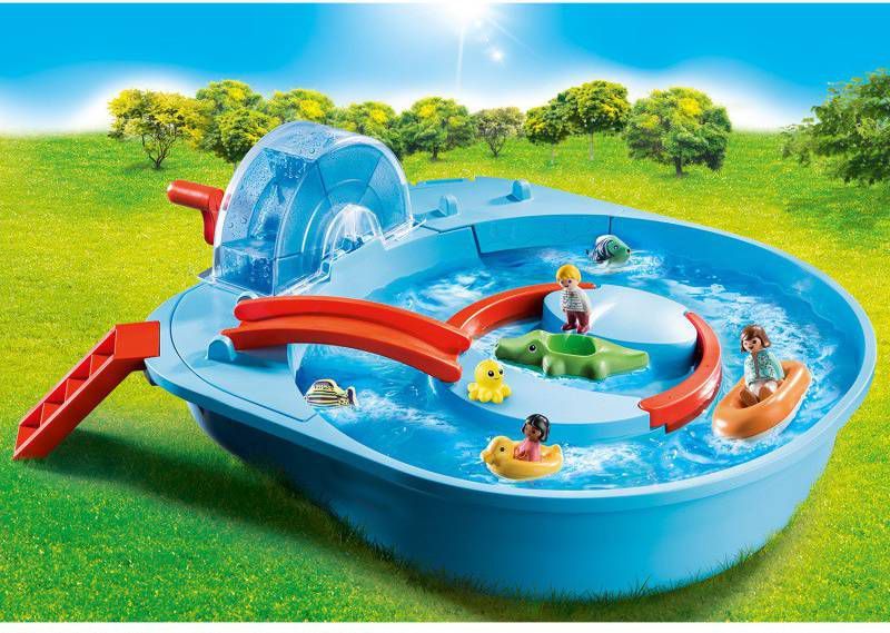 PLAYMOBIL 1.2.3 Vrolijke waterbaan Constructiespeelgoed
