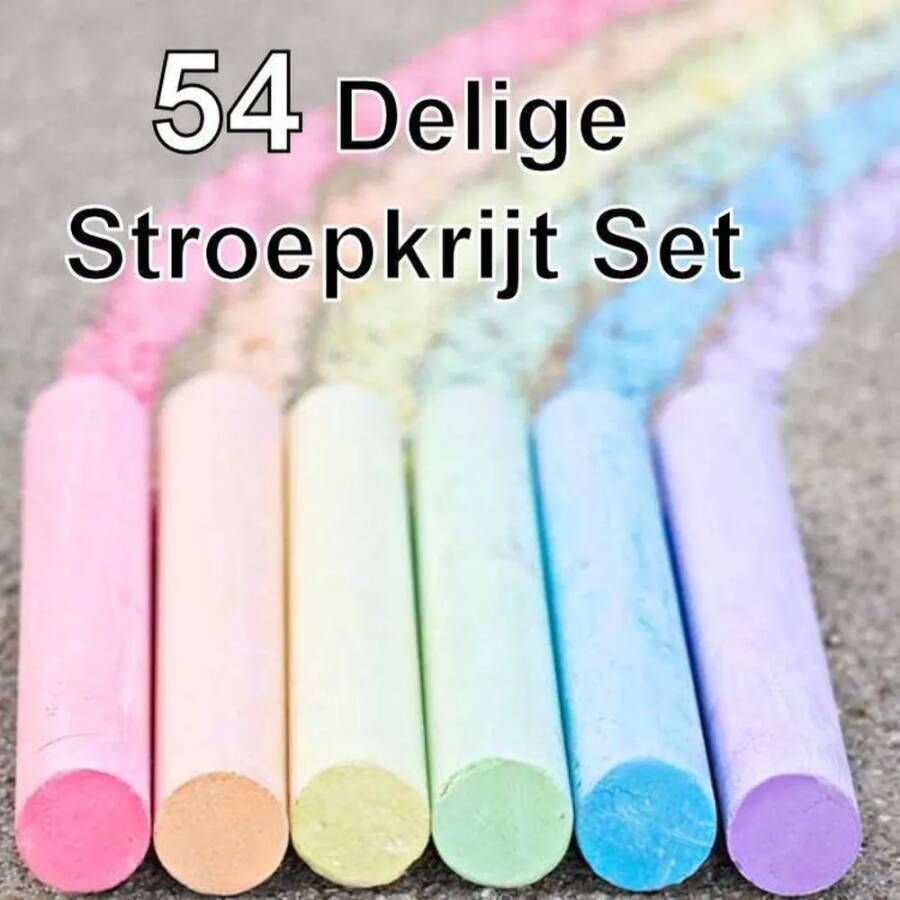 Huismerk Premium Jumbo Stoepkrijt 54 Stuks