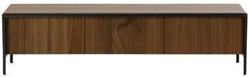 Kave Home TV meubel 'Nadyria' 180cm, kleur noten/zwart