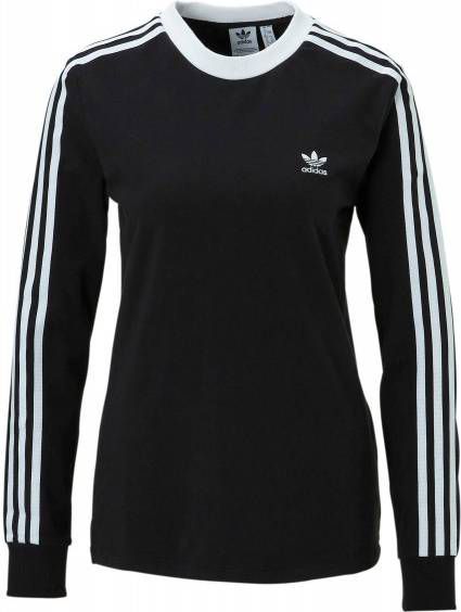 Adidas Originals 3-Stripes Long Sleeve California T-Shirt Dames Zwart Dames Adidas Originals 3-Stripes Long Sleeve California T-Shirt Dames Zwart Dames