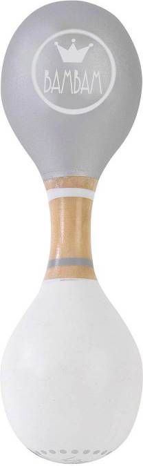 BamBam houten rammelaar grijs