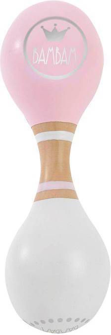 BamBam houten rammelaar roze