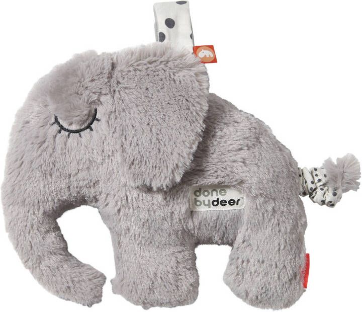 Done by Deer Baby Accessoires Musical Cuddle Toy Elphee Grijs
