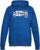 ESPRIT edc Men hoodie met printopdruk bright blue online kopen