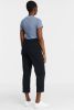 ESPRIT Women Casual cropped straight fit broek van gerecycled polyester zwart online kopen