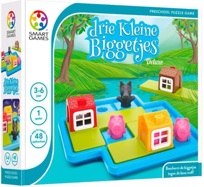 Smart Games Drie Kleine Biggetjes Deluxe(48 Opdrachten )