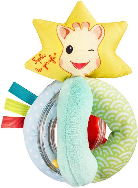 Vulli Sophie la girafe&#xAE, stoffen rammelaar met kralen