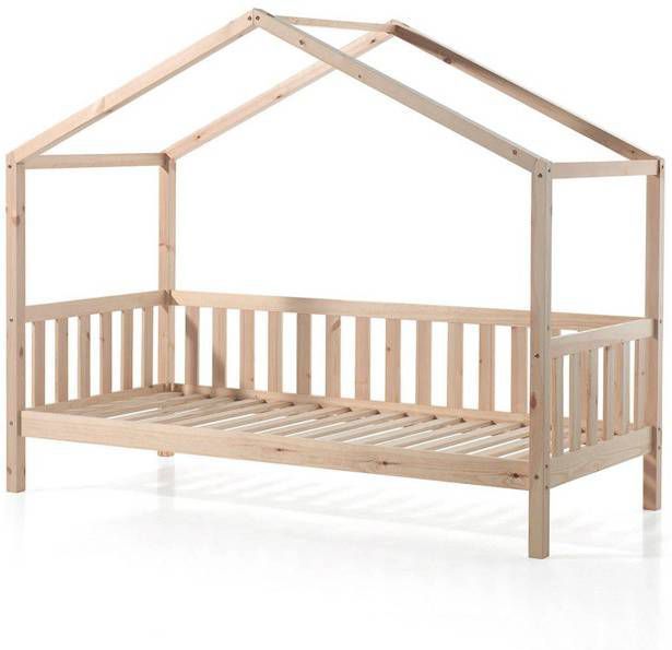 Vipack Dallas Bed met Hekje 90 x 200 cm Bruin