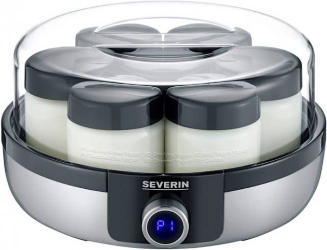 Severin Digitale yoghurtmaker Zwart/Zilverkleur