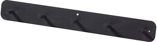 WOOOD Kapstok Logan 5 haken metaal zwart