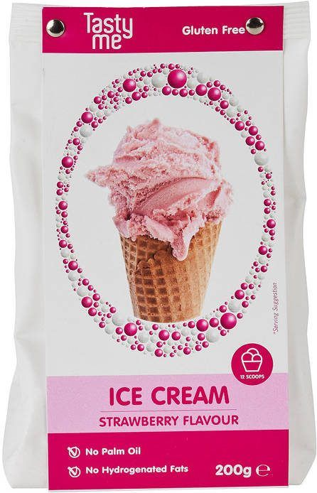 Tasty Me ijsmix aardbei 200 g