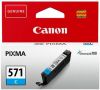 Canon inktcartridge CLI 571C, 345 pagina&apos, s, OEM 0386C00, cyaan online kopen