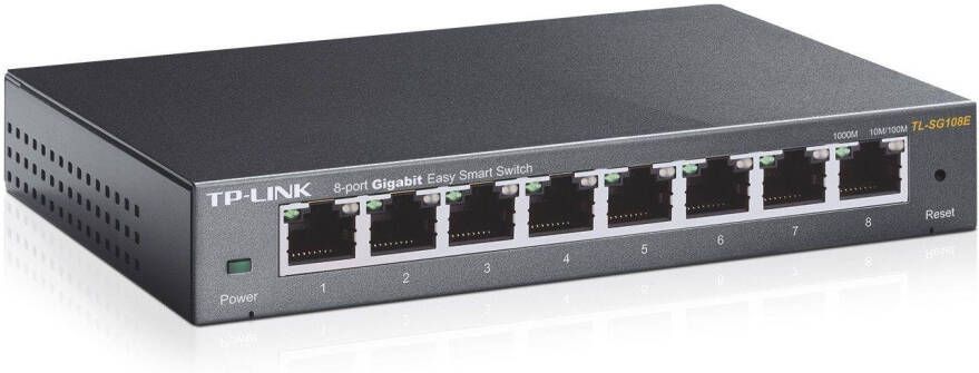TP-Link TP LINK TL SG108E Gigabit 8 poorts switch Smart Managed